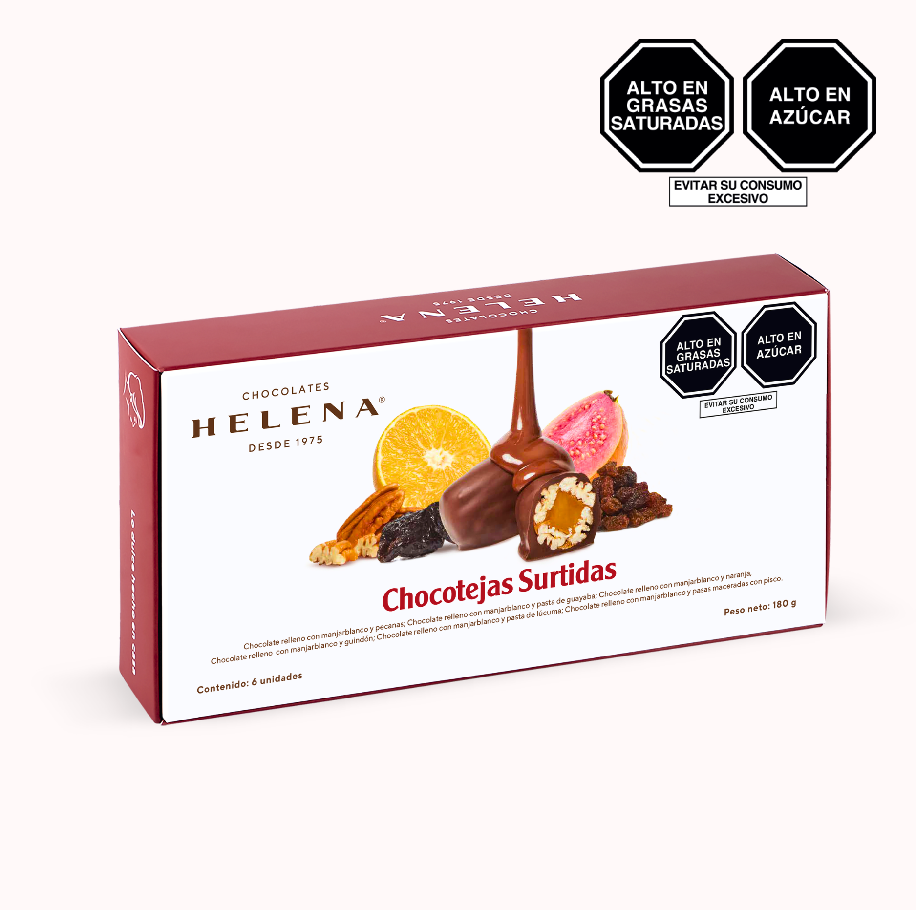 Chocotejas Surtidas 180g x 6 unds