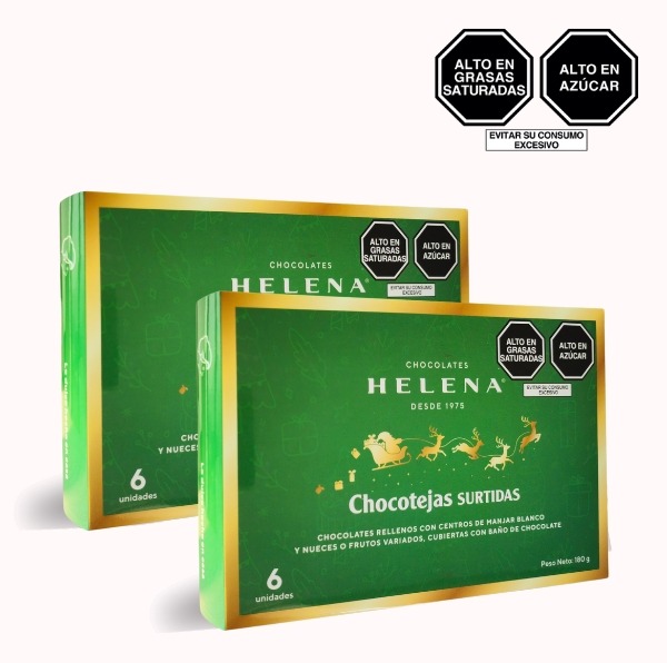 2do a 50% OFF Chocotejas Surtidas 2 cajas en Presentación Navideña