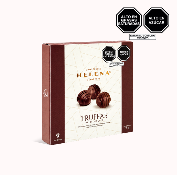Truffas de chocolate 115g x 9 unds